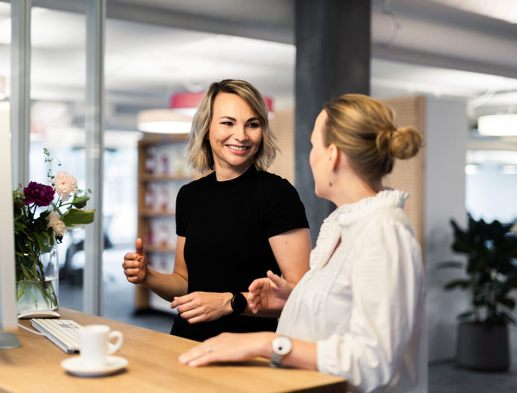 Two valantic employees talk