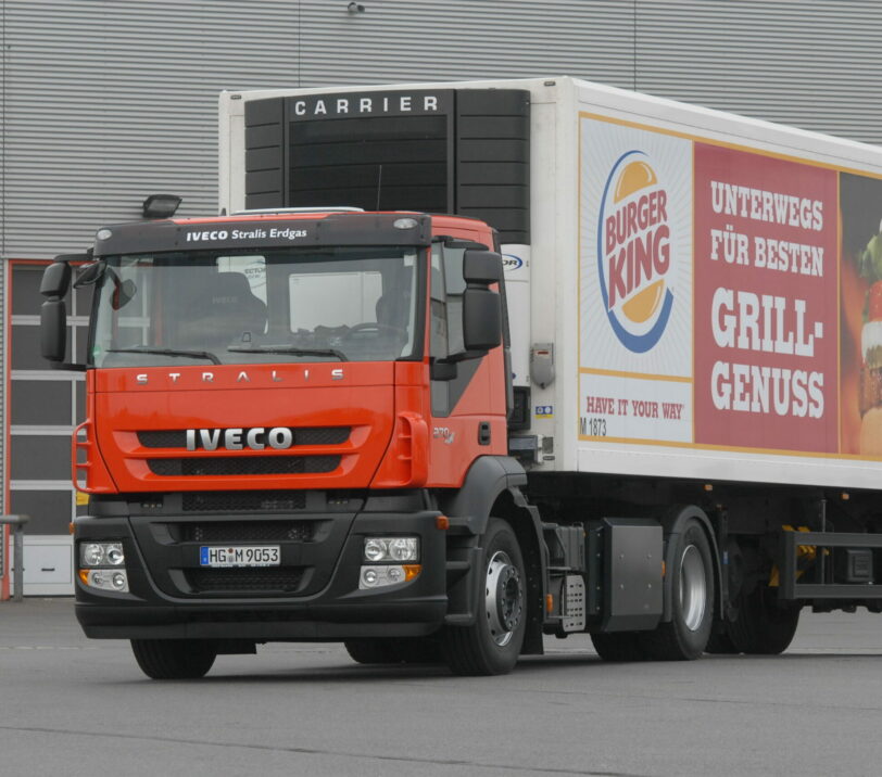 Picture of a semitrailer truck with Burger King logo.