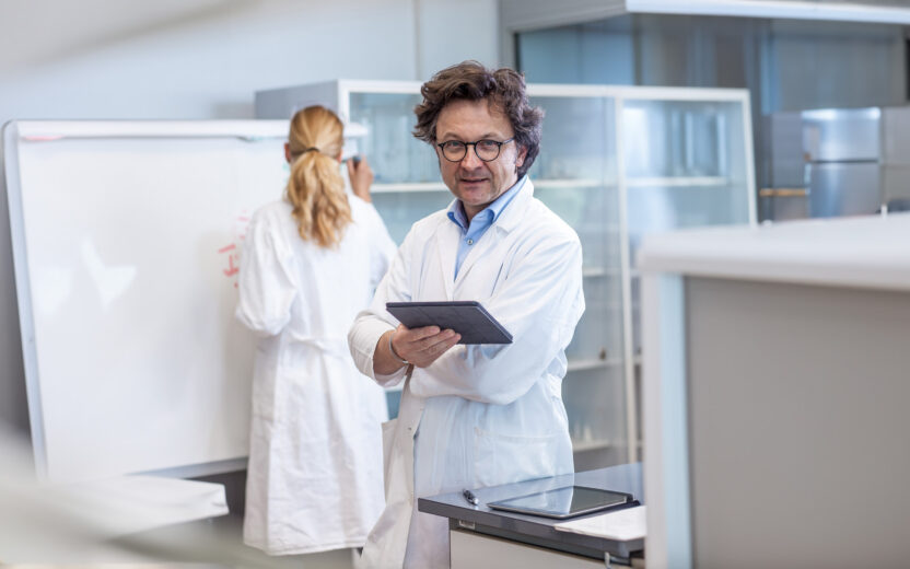 Portrait of a Mid Adult Scientist in the Laboratory