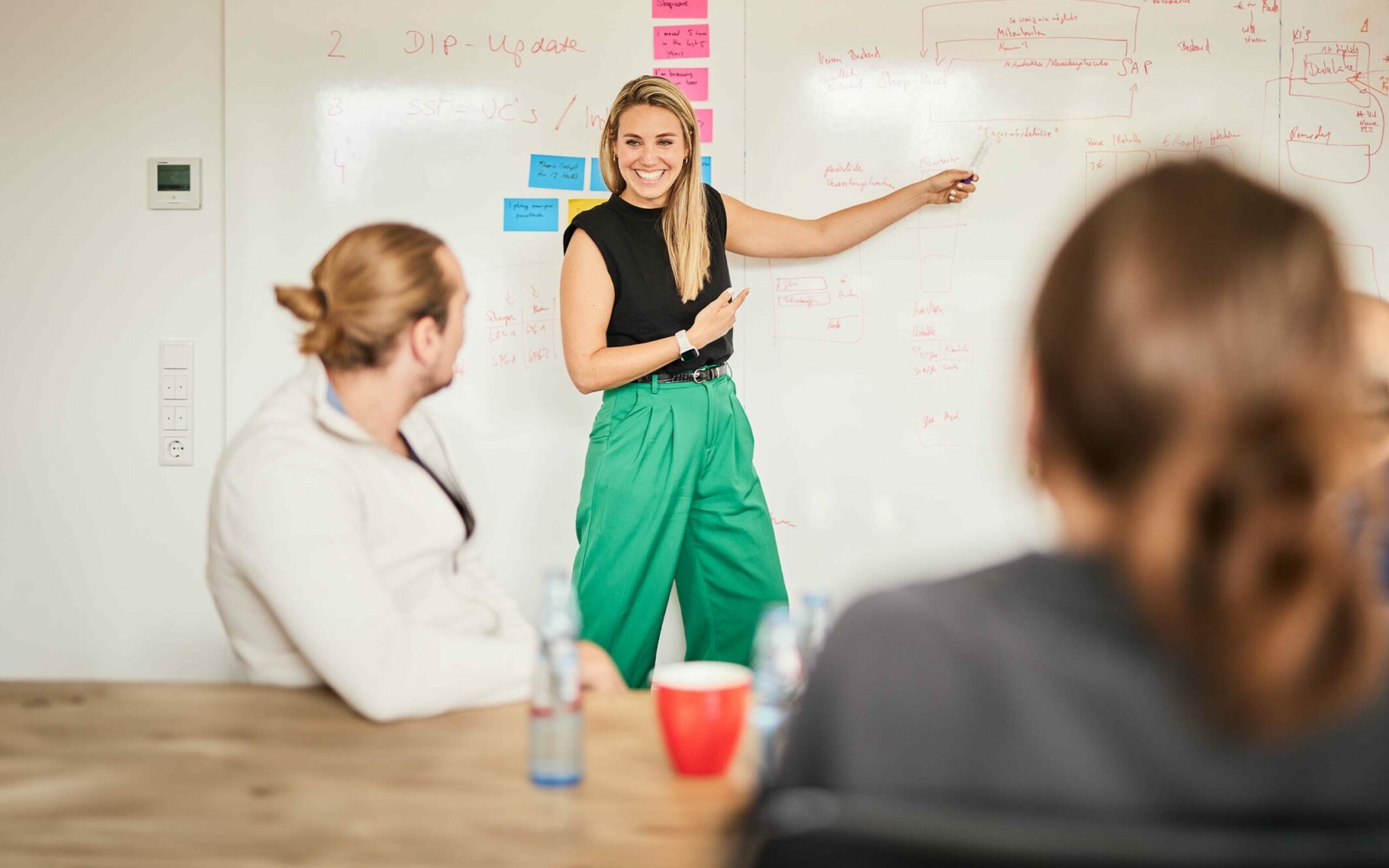 valantic employees in a sprint meeting