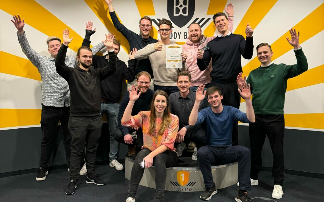 valantic Cologne employees during a Buddy Bash team event