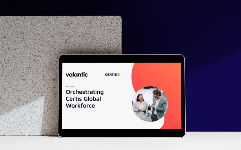 Mockup of Case Study Certis Orchestrating Certis Global Workforce