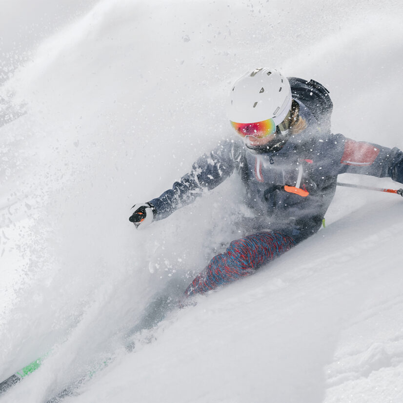 Skifahrer in der Silvretta Montafon