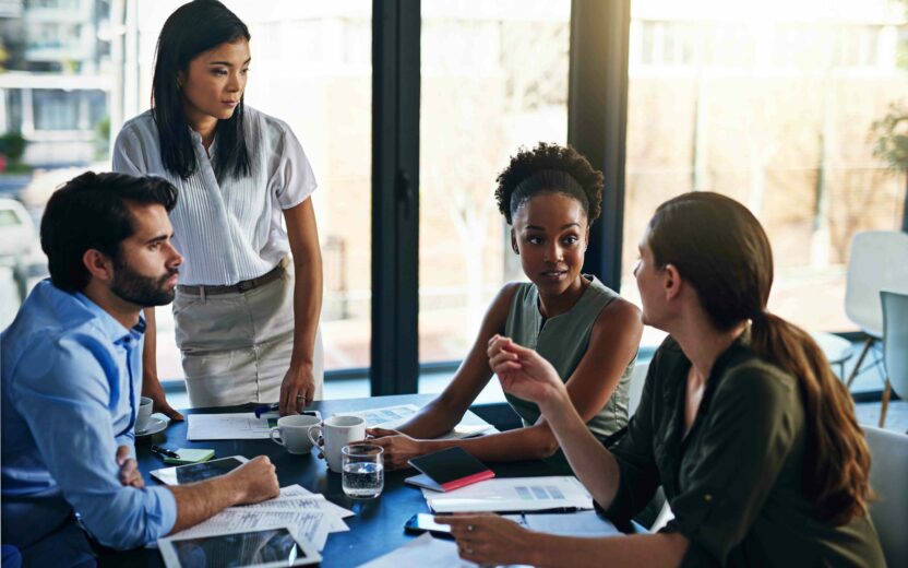 Group of people in a meeting room