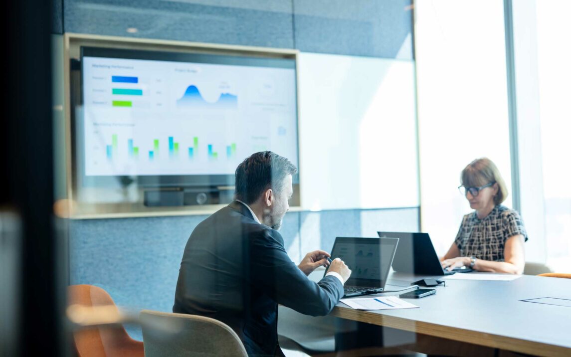 business development executives in a meeting room