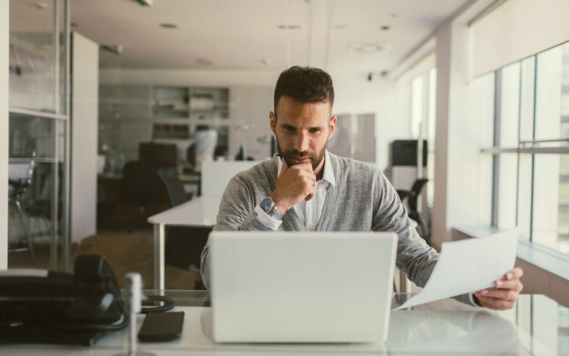 businessman working in the office