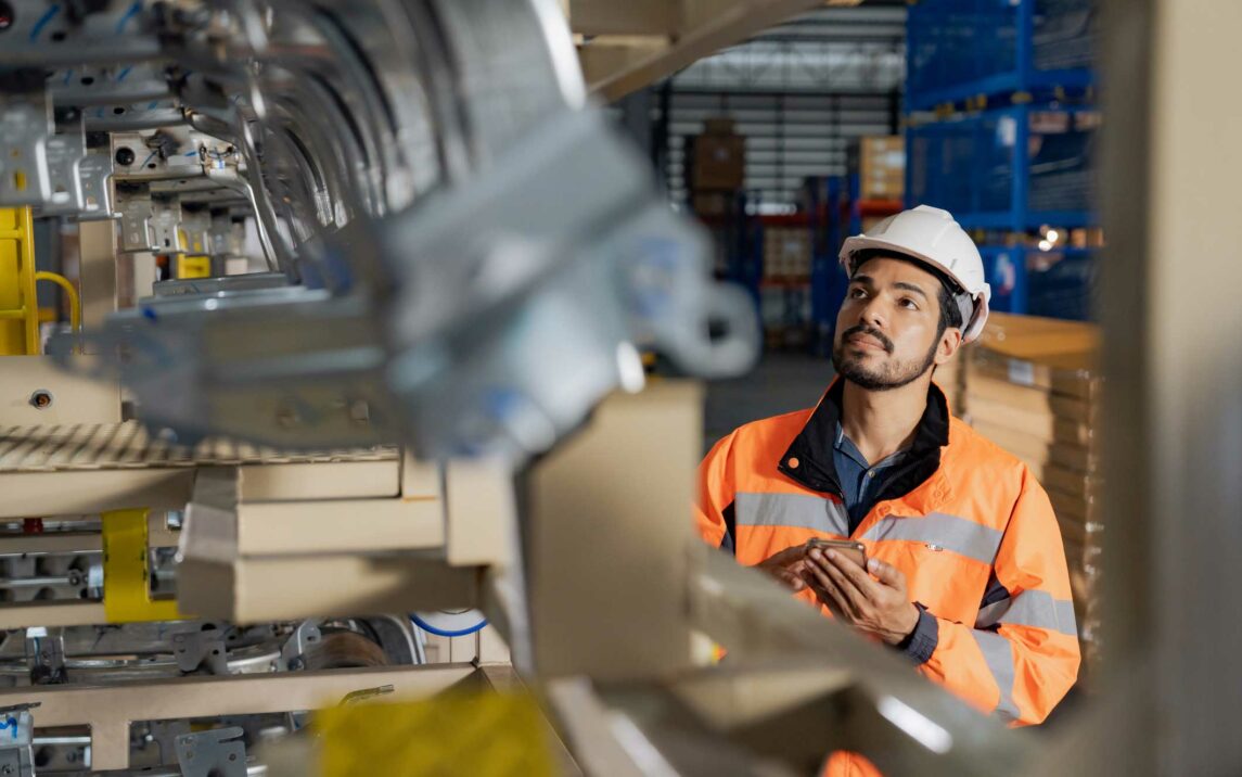 day at work for a male and female engineers working