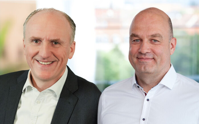 Dr. Peer Schwieren, Partner and Managing Director at valantic, and Marcus Briesen, Member of the Management Board and Head of Consulting and Development at Disy