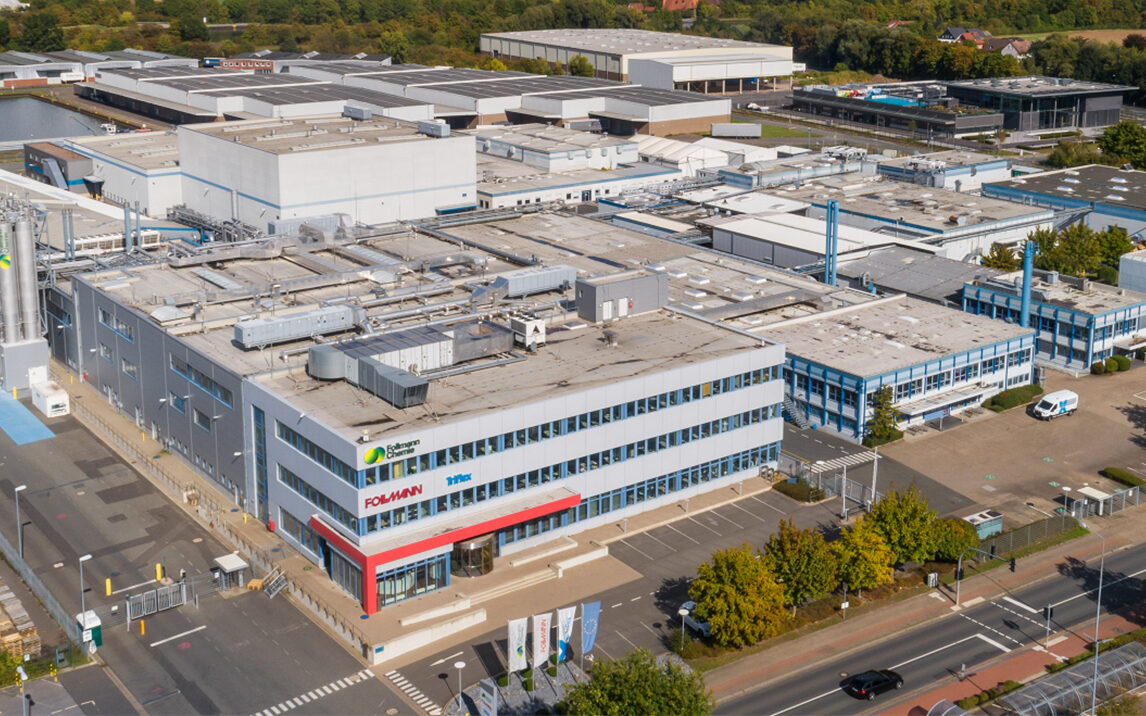 Triflex company premises from a bird's eye view