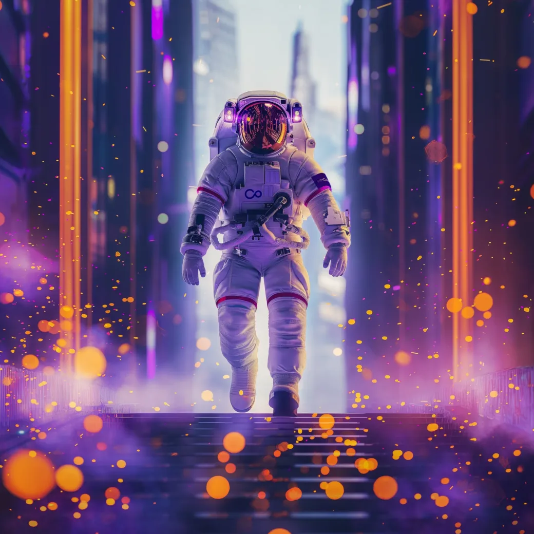 generated-futuristic-astronaut-walking-on-stairs