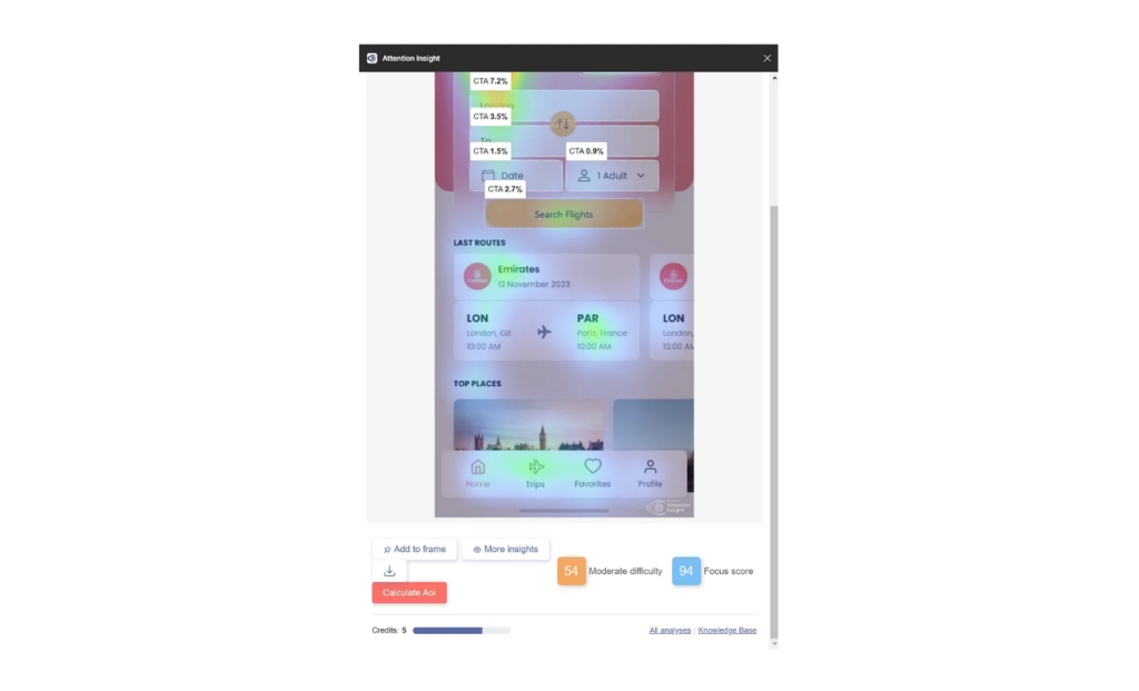 Screenshot of Attention Insight